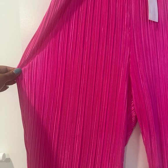 Good American Always Fits High Waist Plissé Fuchsia Pants  Sz 5/6 NWT 2x/3X - Picture 5 of 12
